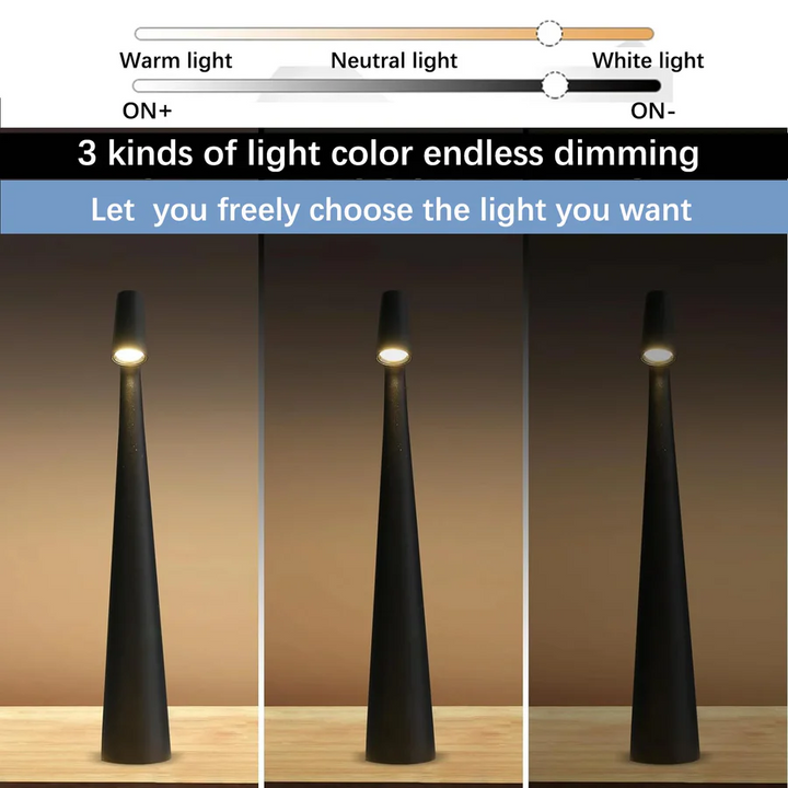 Lisslune | Touch Control Reading Light with Tri Color Dimming
