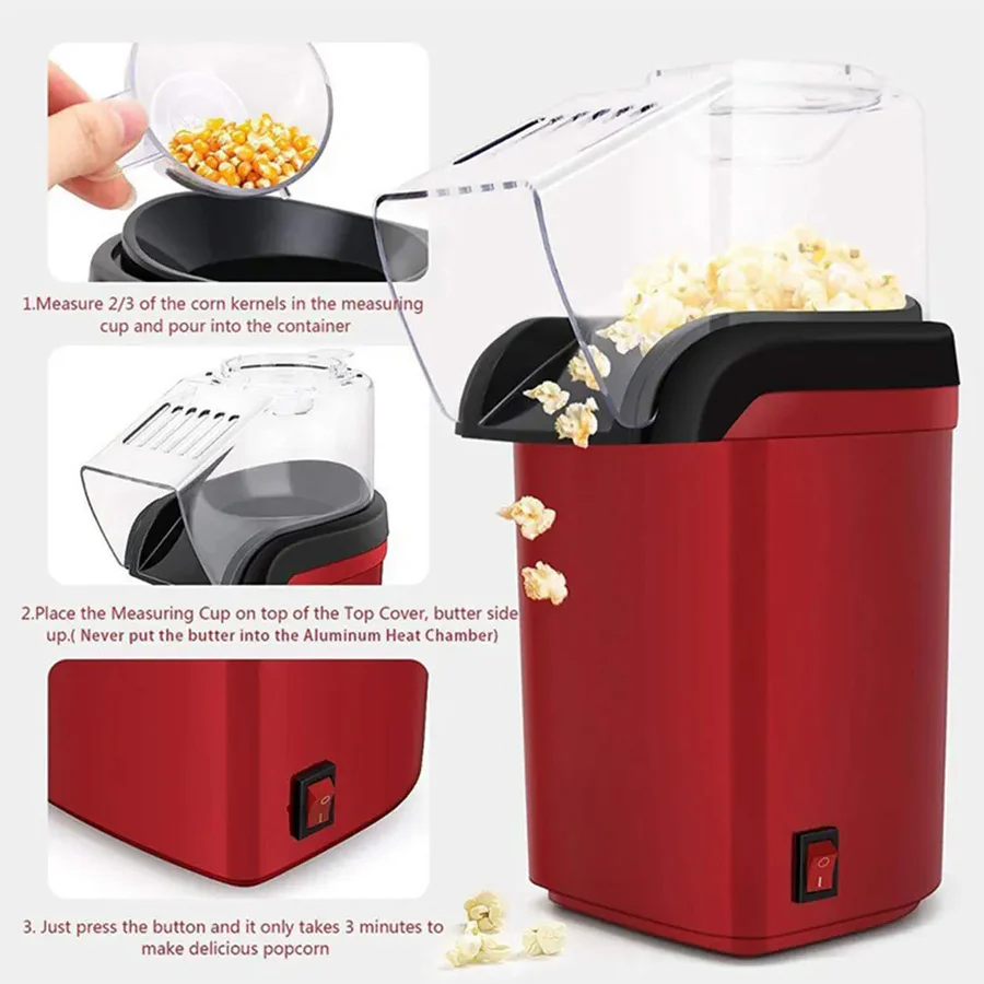 Lisslune | Automatic Popcorn Maker Machine