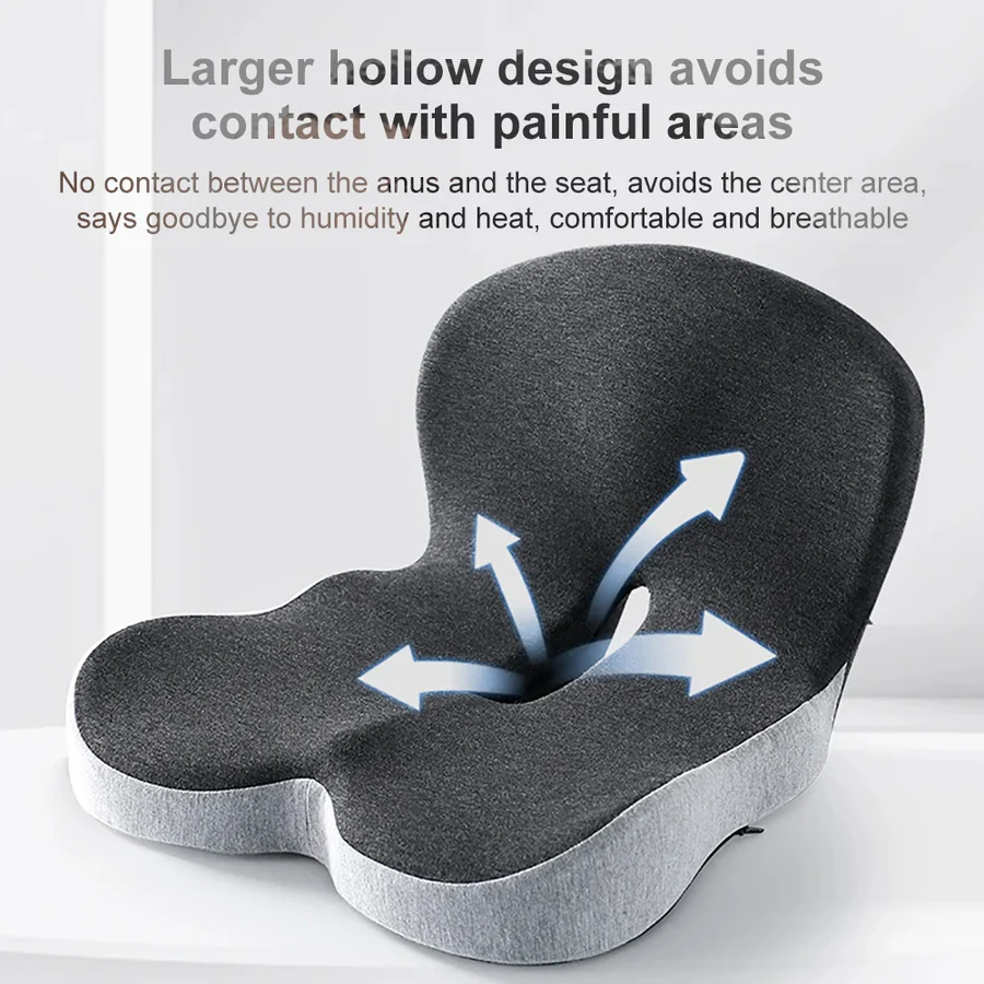 Lisslune | Memory Foam Lumbar Pillow Seat Cushion