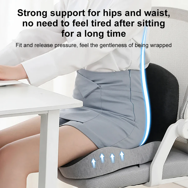 Lisslune | Memory Foam Lumbar Pillow Seat Cushion