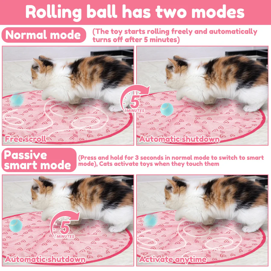 Lisslune | Interactive Cat Hunting Toy with Smart Ball