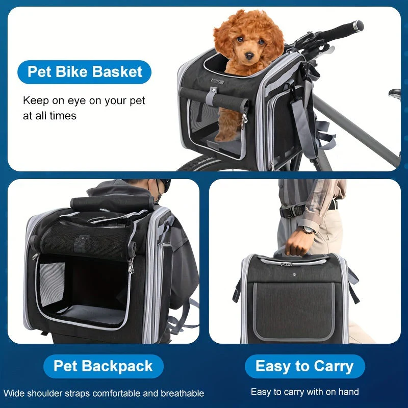 Lisslune | Expandable Bike Basket for Pets
