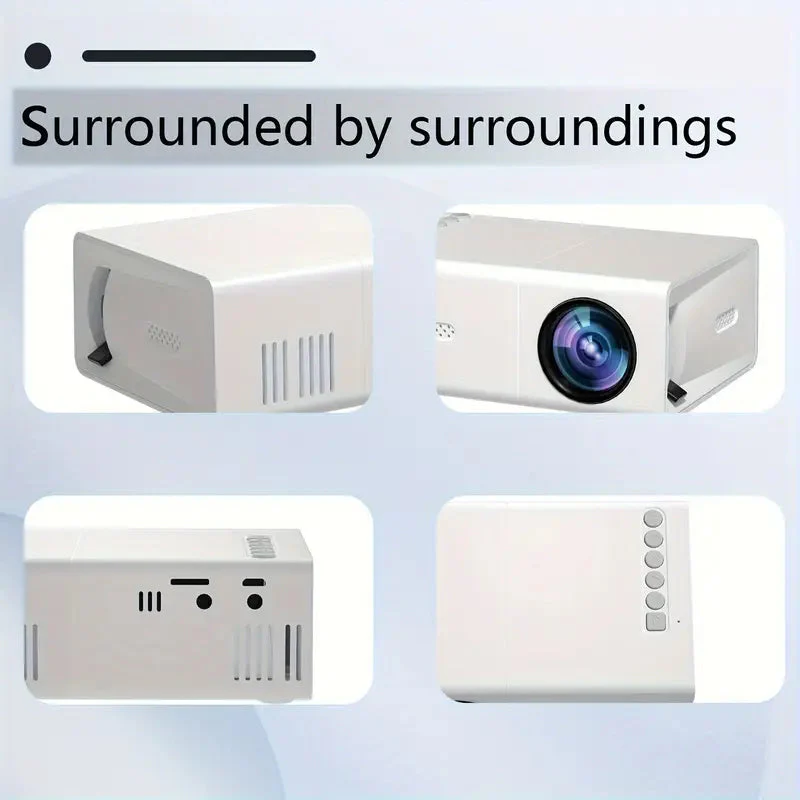 Lisslune | HD 720p  Fast Focus  Portable Projector