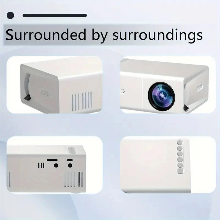 Lisslune | HD 720p  Fast Focus  Portable Projector