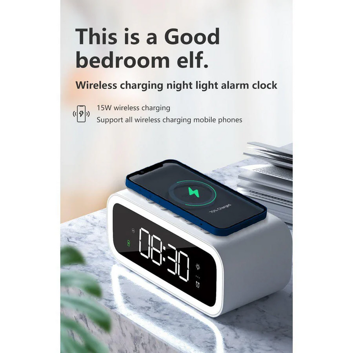 Lisslune | 2 in 1 Alarm Clock Multitime Digital Display