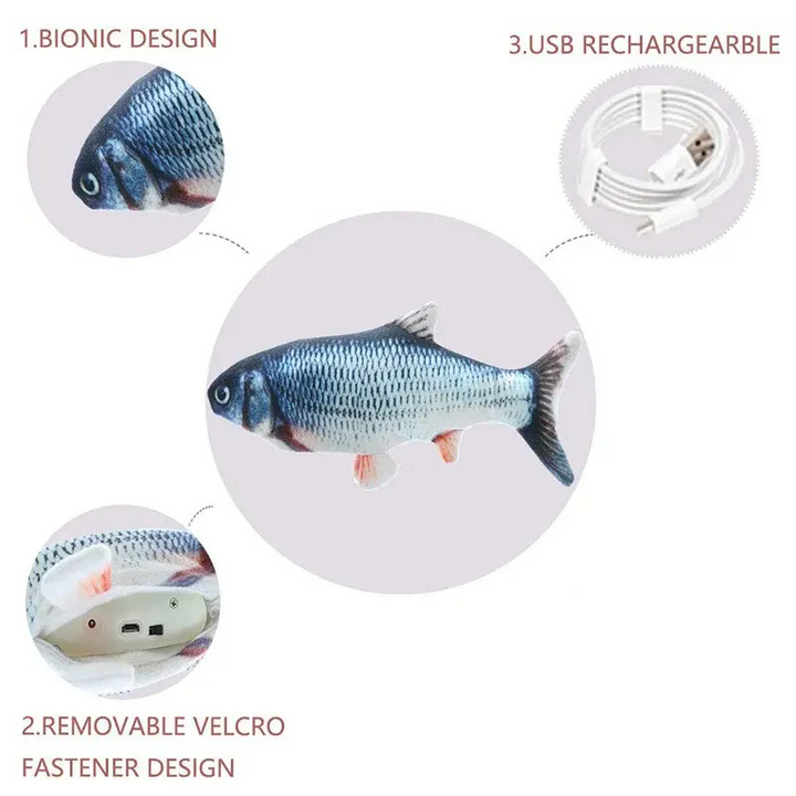 Lisslune | USB Charging Interactive Cat Toy Fish