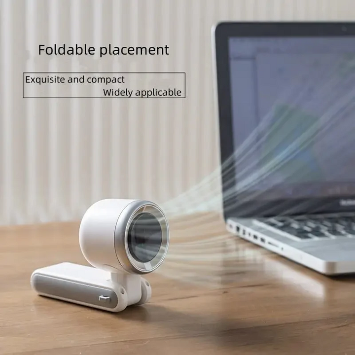 Lisslune | Foldable Handheld Turbo Fan with Digital Display