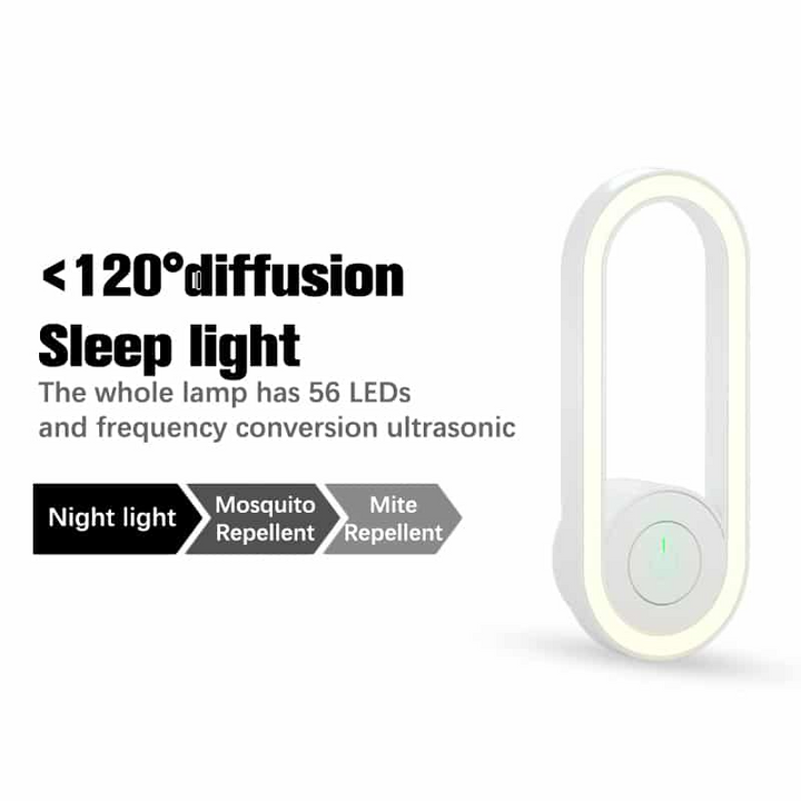 Lisslune | Ultrasonic LED Mosquito Repellent Night Light
