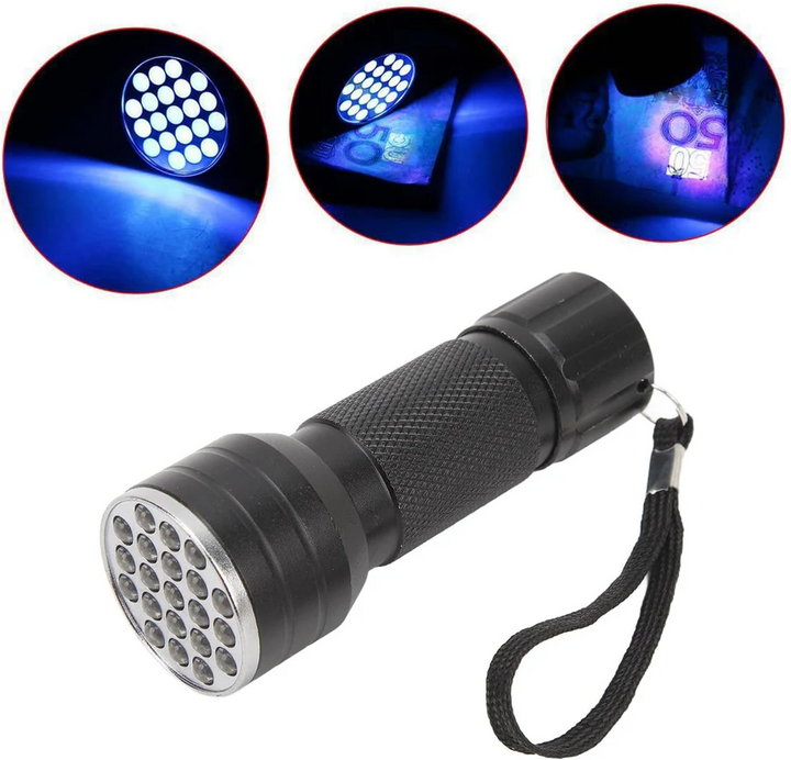 Lisslune | Compact UV Blacklight Flashlight for Inspection and Cleaning Checks