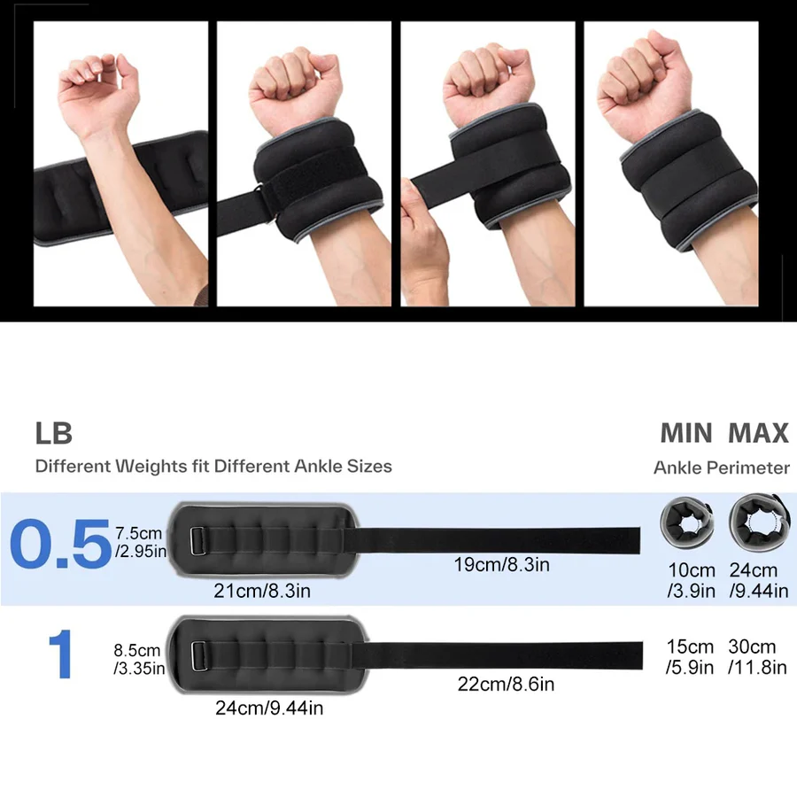 Lisslune | Adjustable Ankle and Wrist Weights