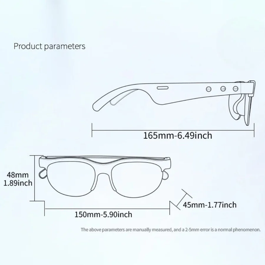 Lisslune | Smart Bluetooth Language Translation Earphone Glasses