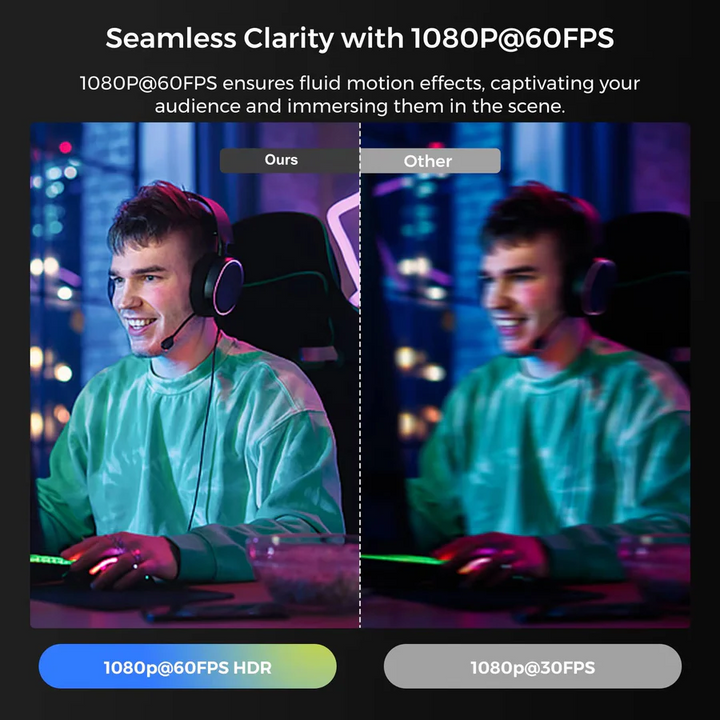 Lisslune | 4K, 60fps Webcam for Streaming and Video Calls