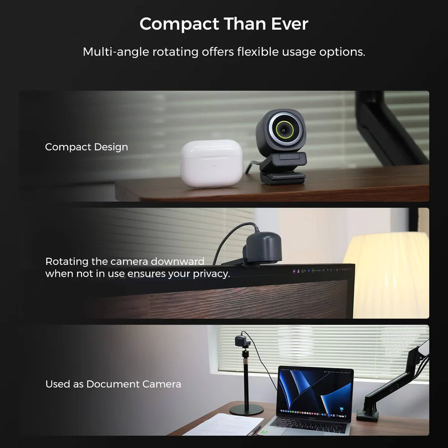 Lisslune | 4K, 60fps Webcam for Streaming and Video Calls