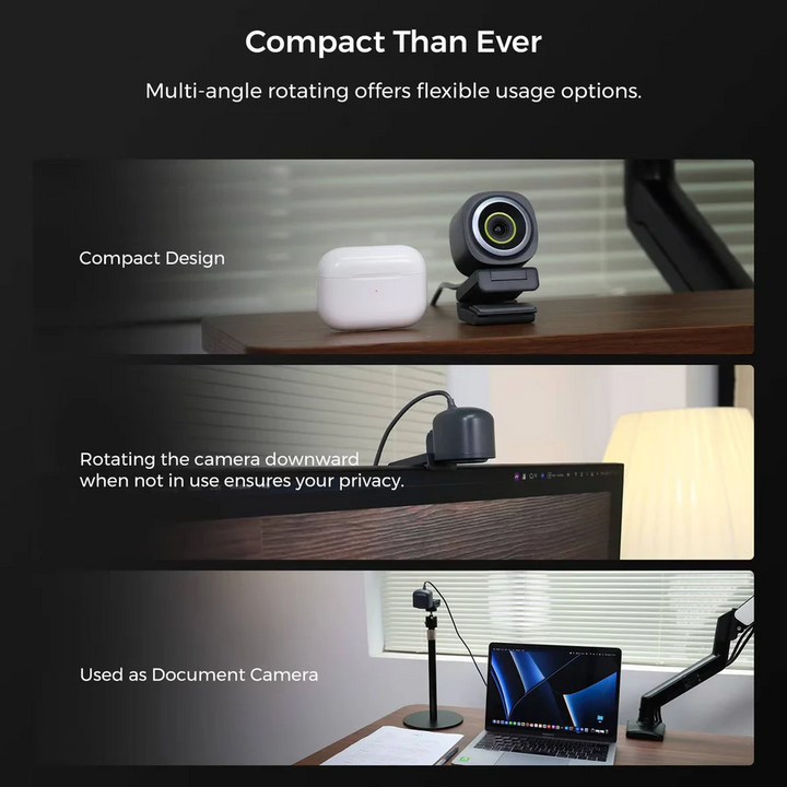 Lisslune | 4K, 60fps Webcam for Streaming and Video Calls