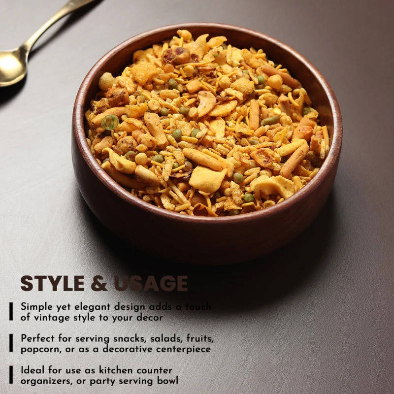 Lisslune | Wood Bowl for Food