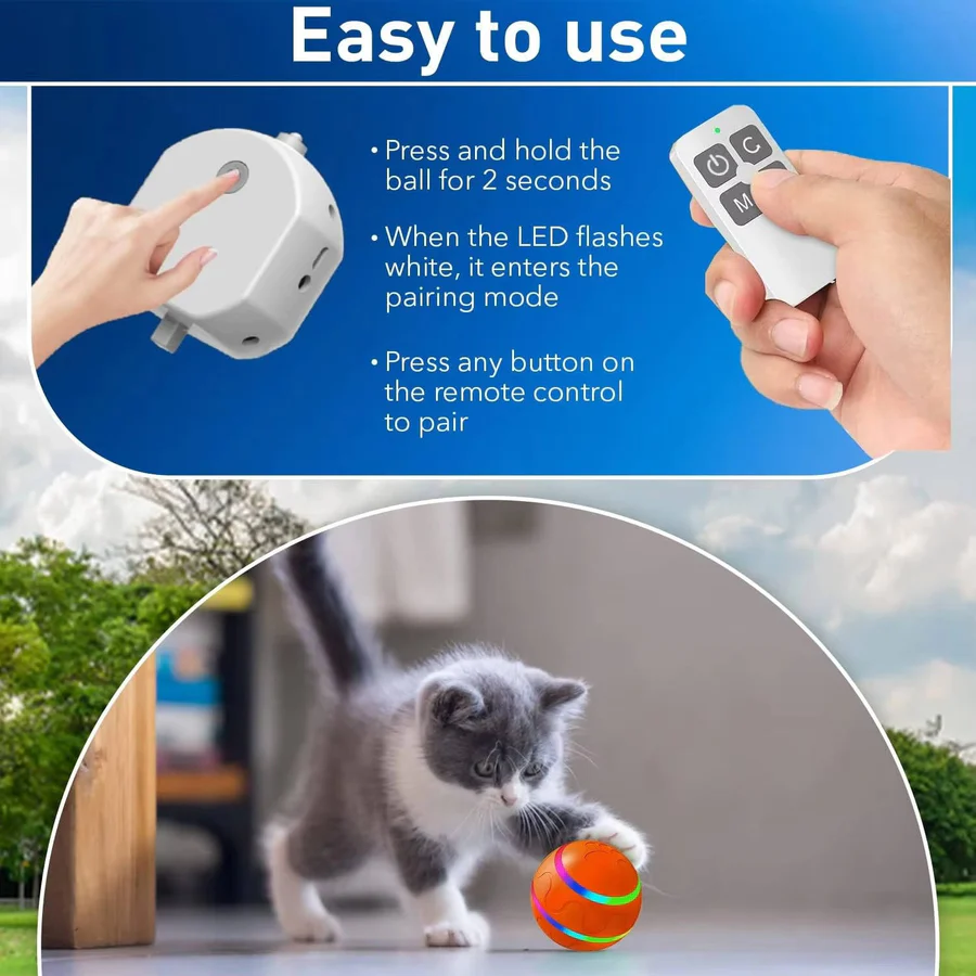 Lisslune | Interactive Dog and Cat Ball Toy