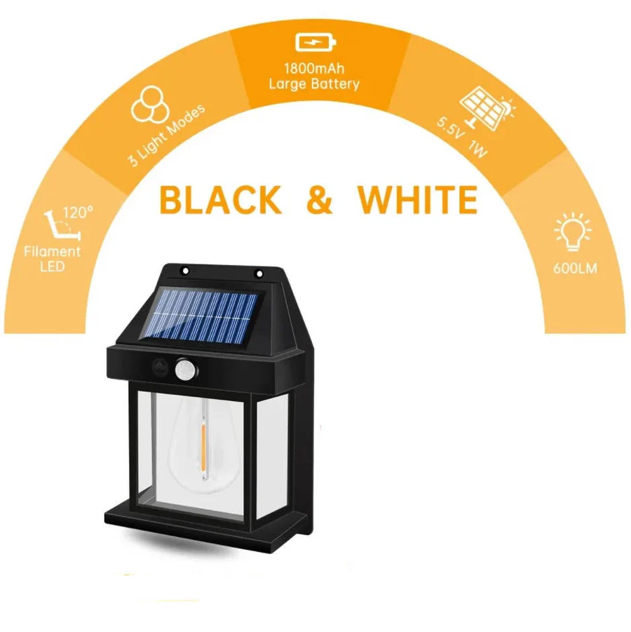 Lisslune | 2 Set Solar Wall Lamp Outdoor