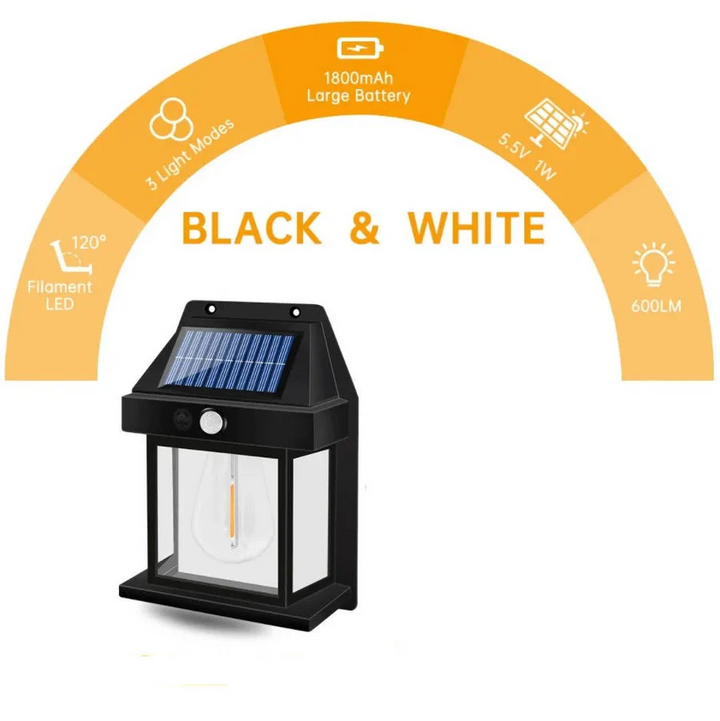 Lisslune | 2 Set Solar Wall Lamp Outdoor