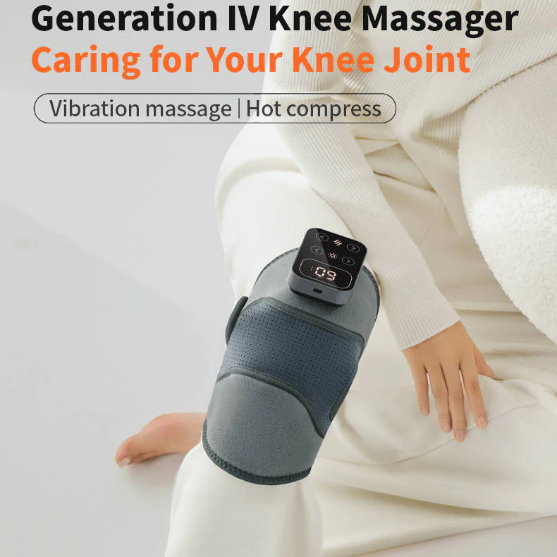 Lisslune | Cordless Knee Massager with Heat Vibration for Pain Relief