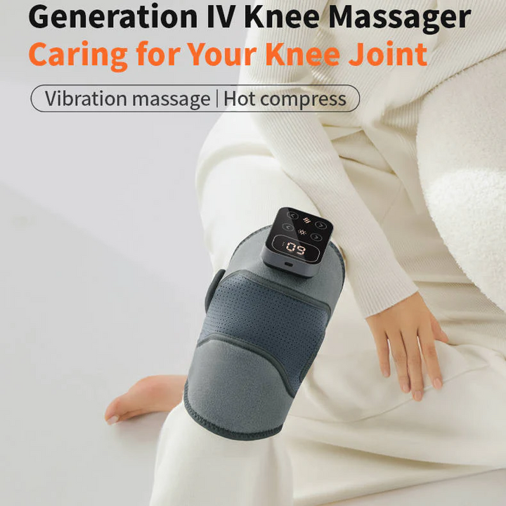 Lisslune | Cordless Knee Massager with Heat Vibration for Pain Relief