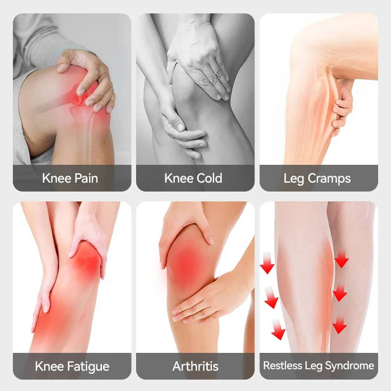 Lisslune | Cordless Knee Massager with Heat Vibration for Pain Relief