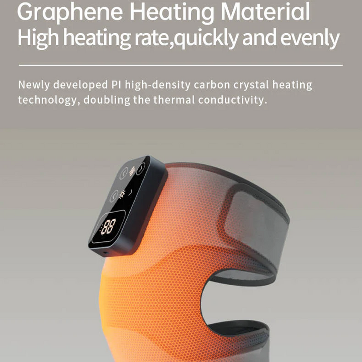 Lisslune | Cordless Knee Massager with Heat Vibration for Pain Relief