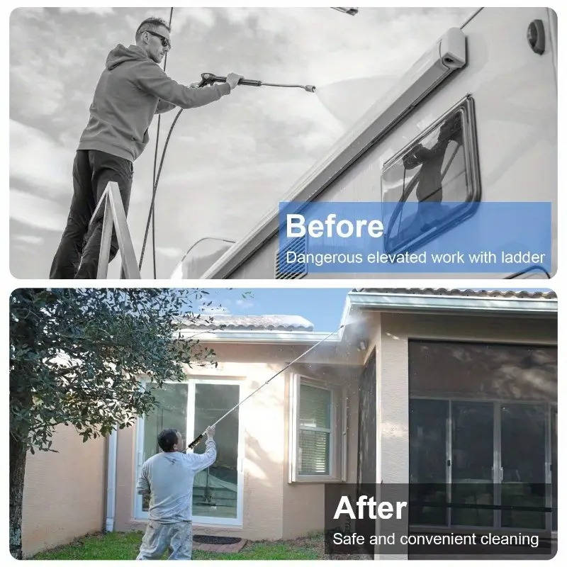Lisslune | 4000 PSI Telescoping Power Washer Extension Wand