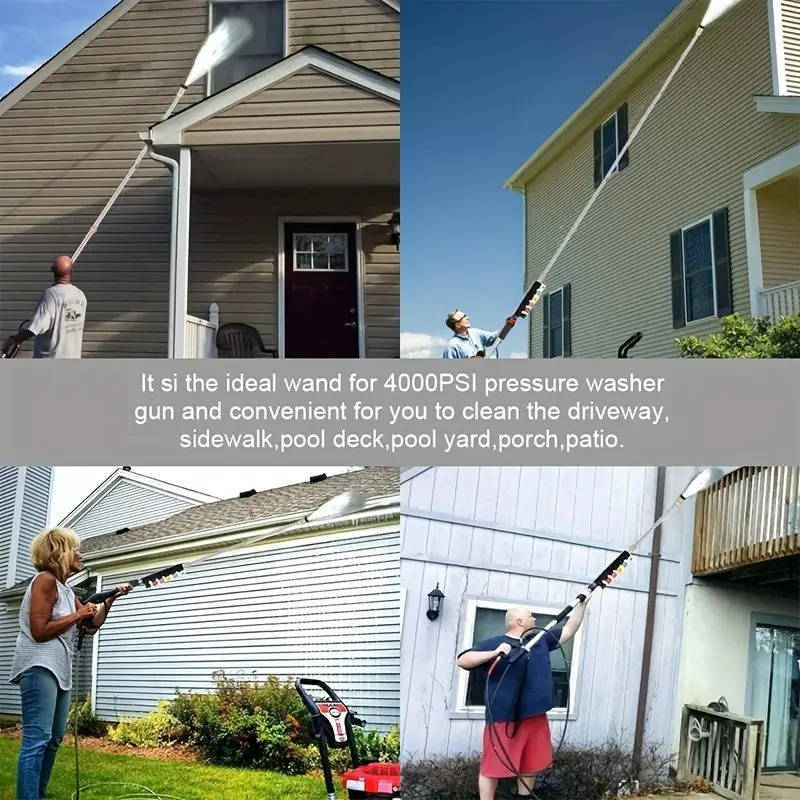 Lisslune | 4000 PSI Telescoping Power Washer Extension Wand