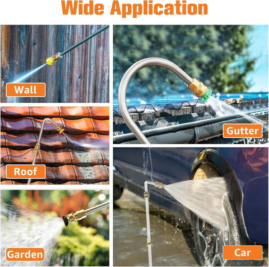 Lisslune | 4000 PSI Telescoping Power Washer Extension Wand