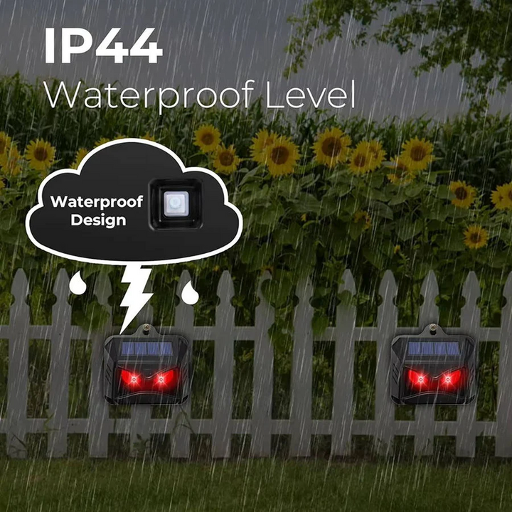 Lisslune | 2pcs Solar Powered Ultrasonic Animal Repellent