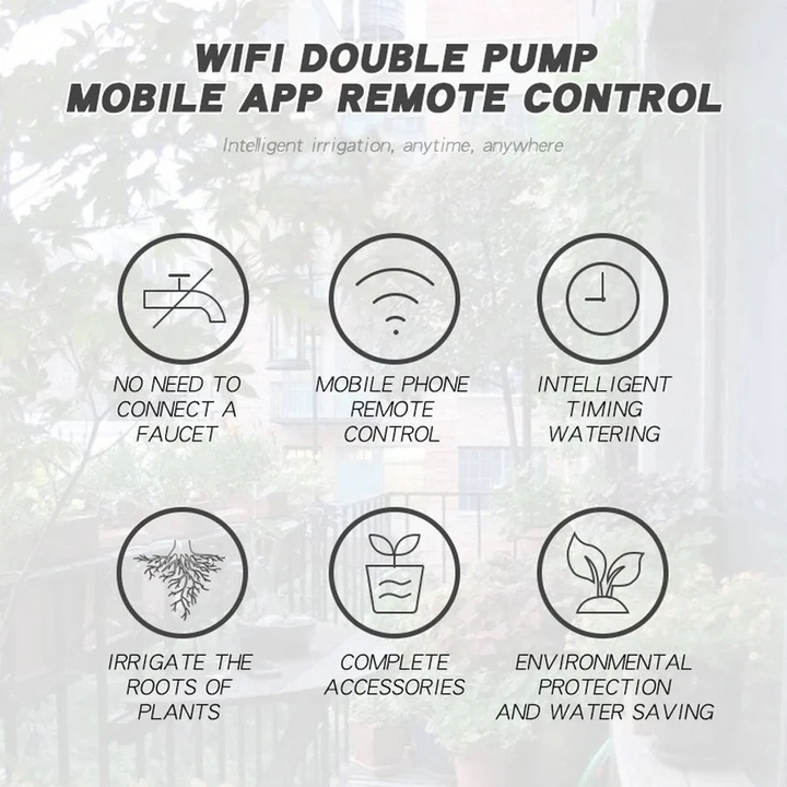 Lisslune | WiFi Smart Automatic Waterer for Plants Up to 20 Pots