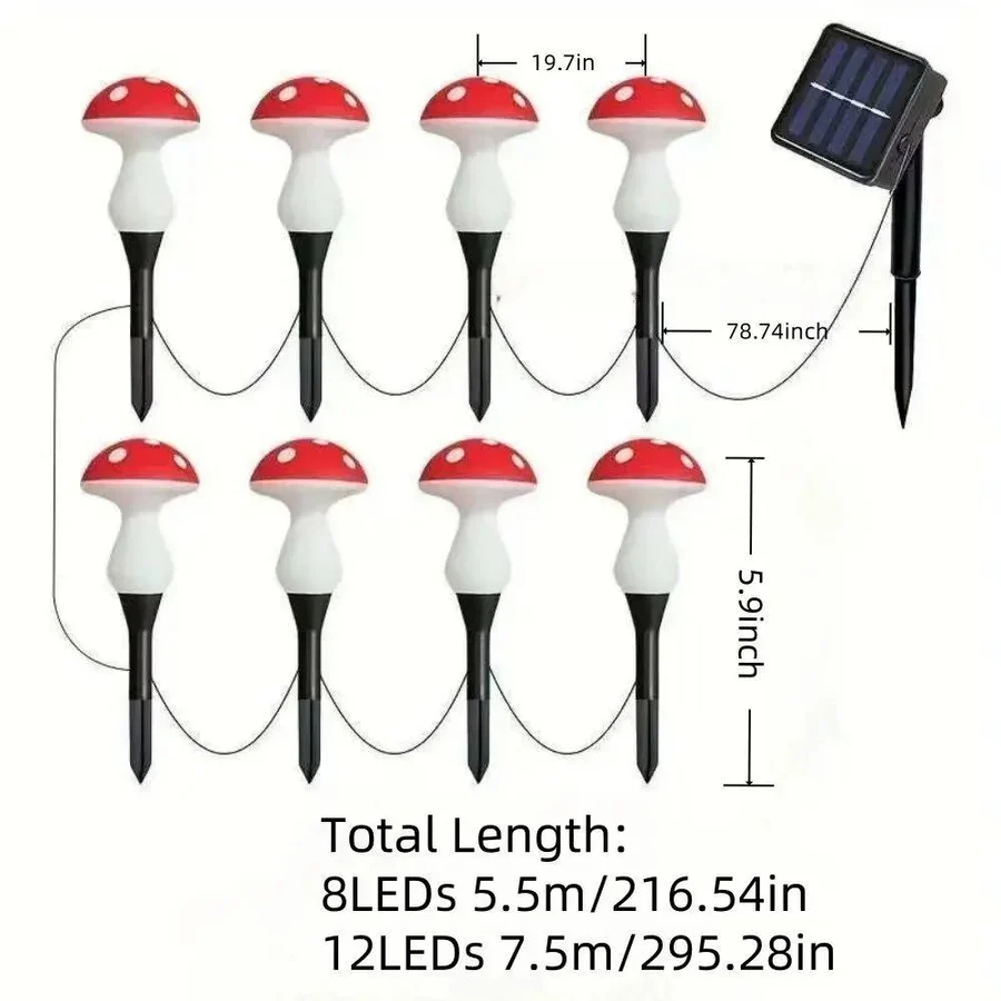 Lisslune | LED Solar Lights Outdoor Decorative