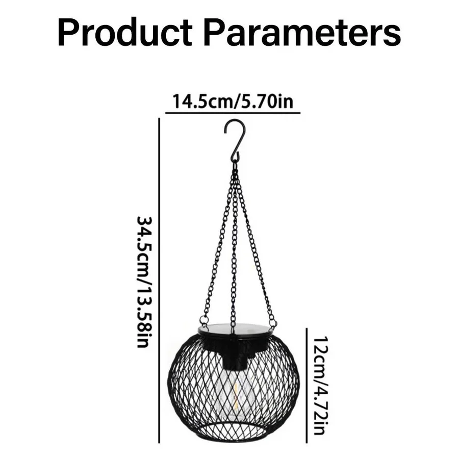 Lisslune | Outdoor Solar Hanging Lantern