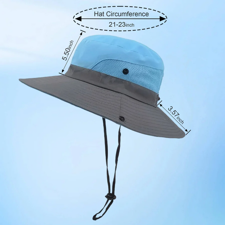 Lisslune | Foldable Sun Hat, UV Protection Fisherman Style with Adjustable Strap