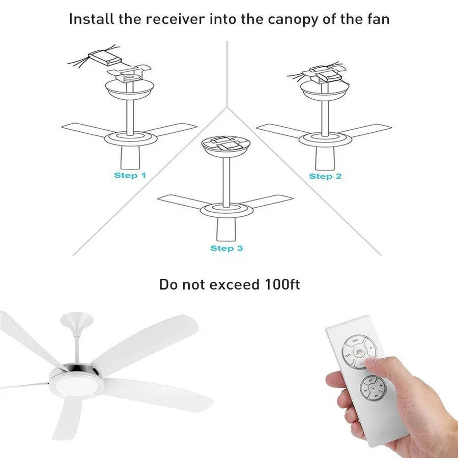 Lisslune | Universal Ceiling Fan Remote