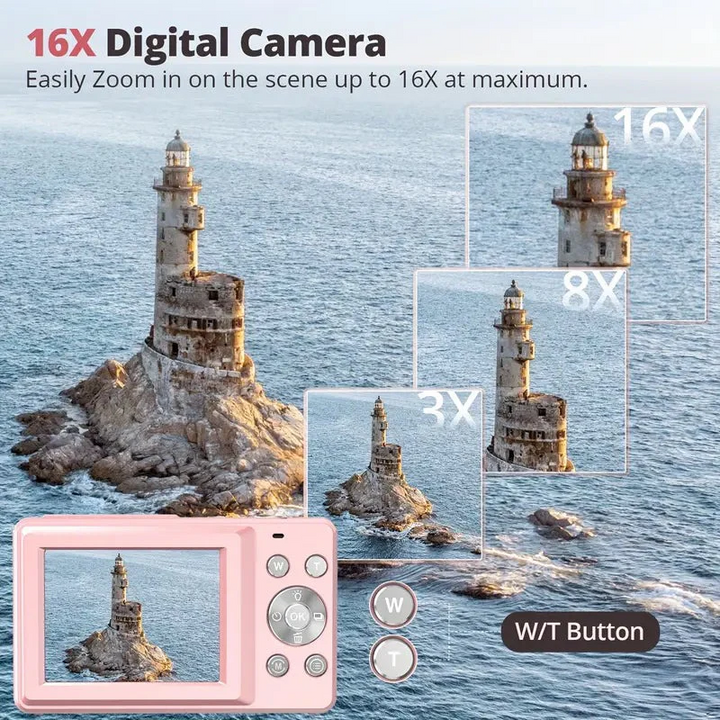 Lisslune | Compact Digital Camera with Retro Design