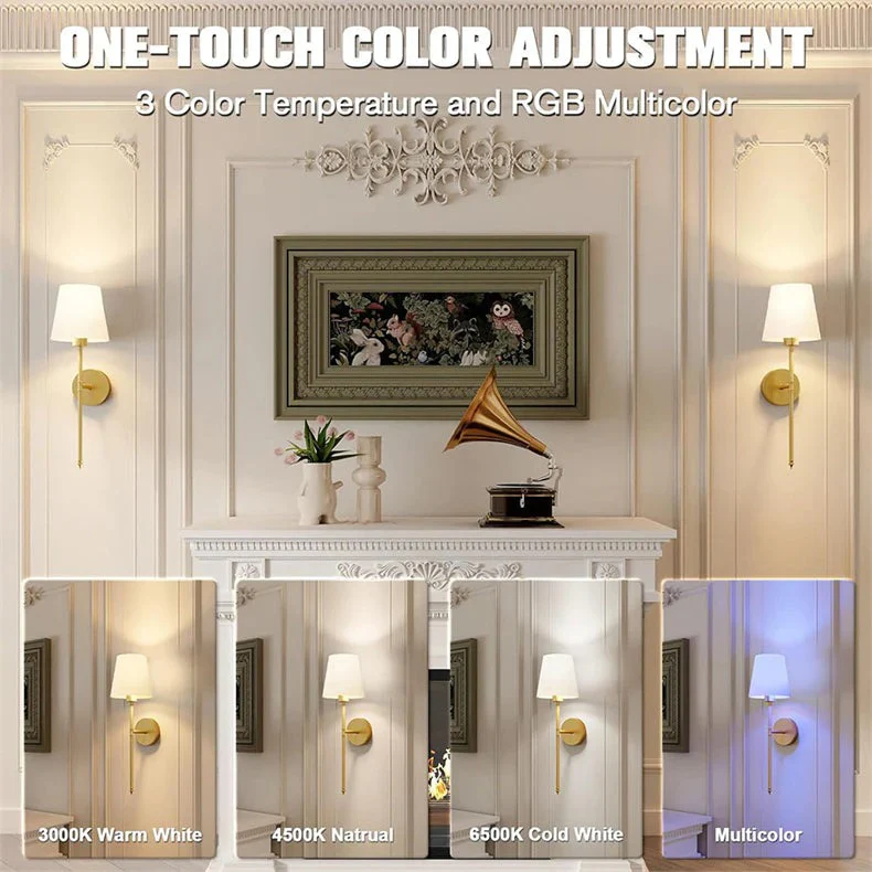Lisslune | Wireless Wall Lights, Pack of 2