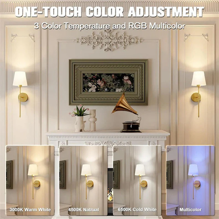 Lisslune | Wireless Wall Lights, Pack of 2