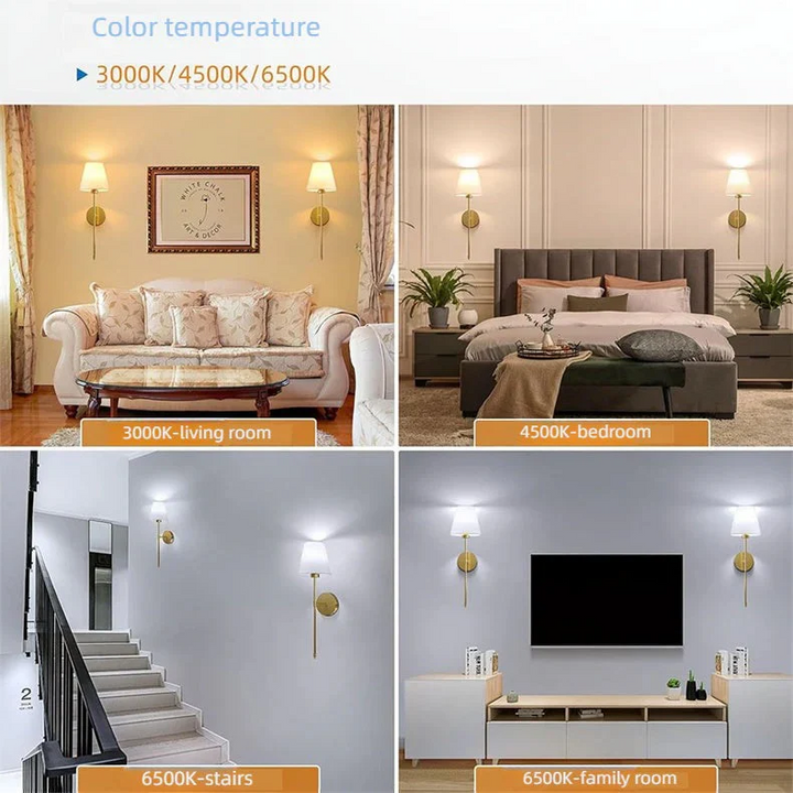 Lisslune | Wireless Wall Lights, Pack of 2