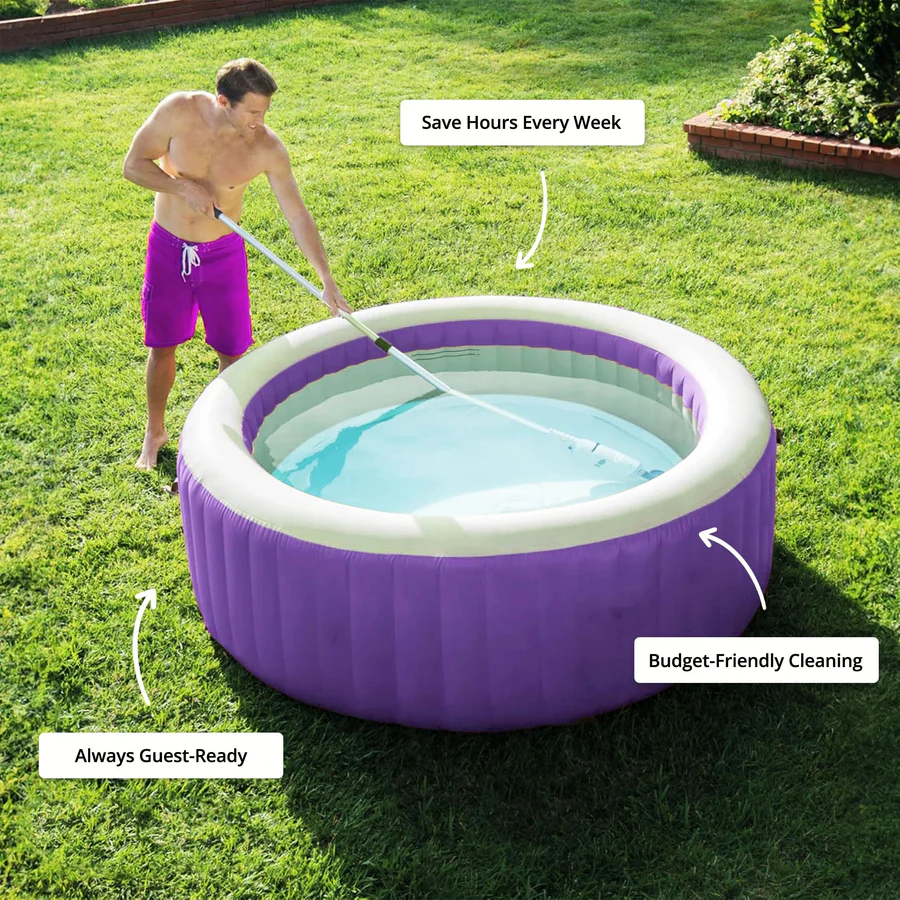 Lisslune | Cordless Pool Cleaner, Rechargeable with Interchangeable Heads