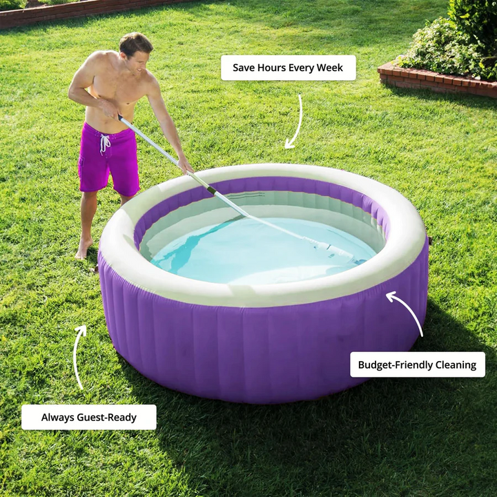 Lisslune | Cordless Pool Cleaner, Rechargeable with Interchangeable Heads