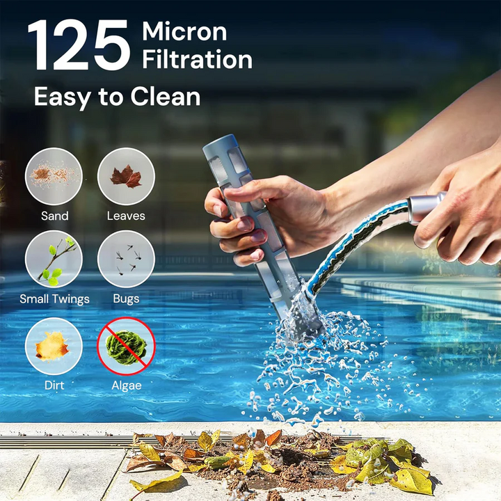 Lisslune | Cordless Pool Cleaner, Rechargeable with Interchangeable Heads