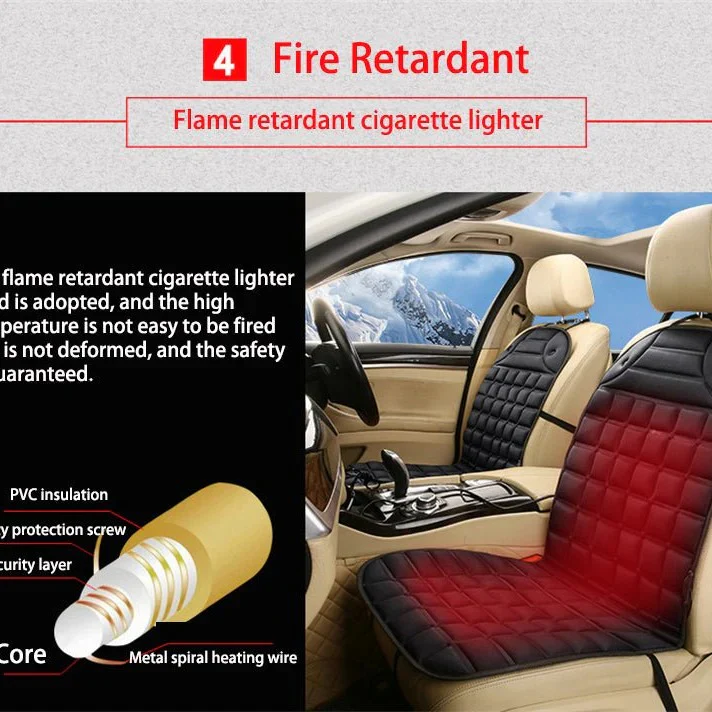 Lisslune | Heated Car Seat Cushion