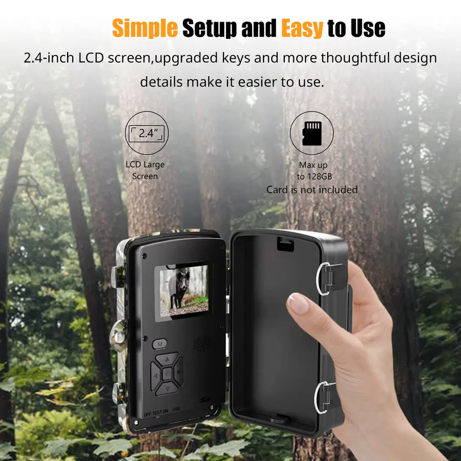 Lisslune | 1080P Night Vision Trail Camera with Motion Detection
