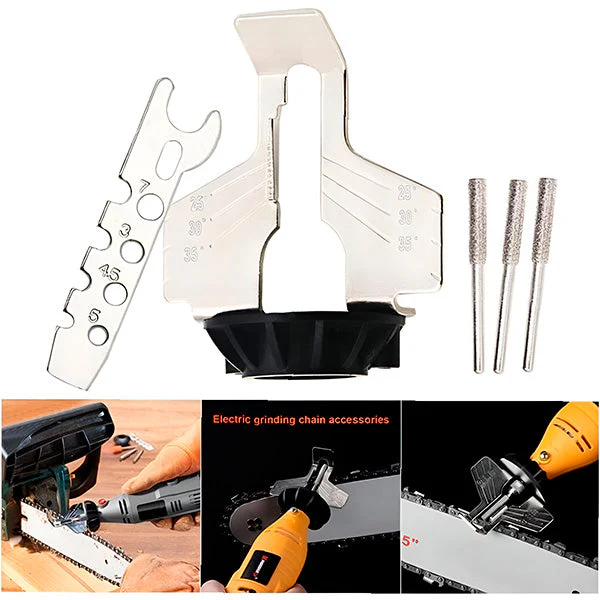 Lisslune | Chainsaw Sharpener with Integrated Sharpener