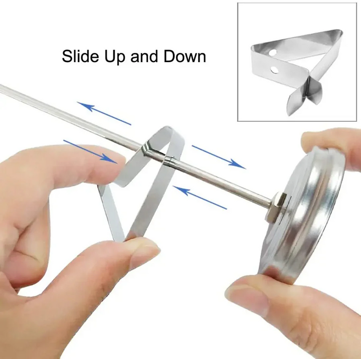 Lisslune | Stainless Steel Deep Fry Thermometer with Long Probe