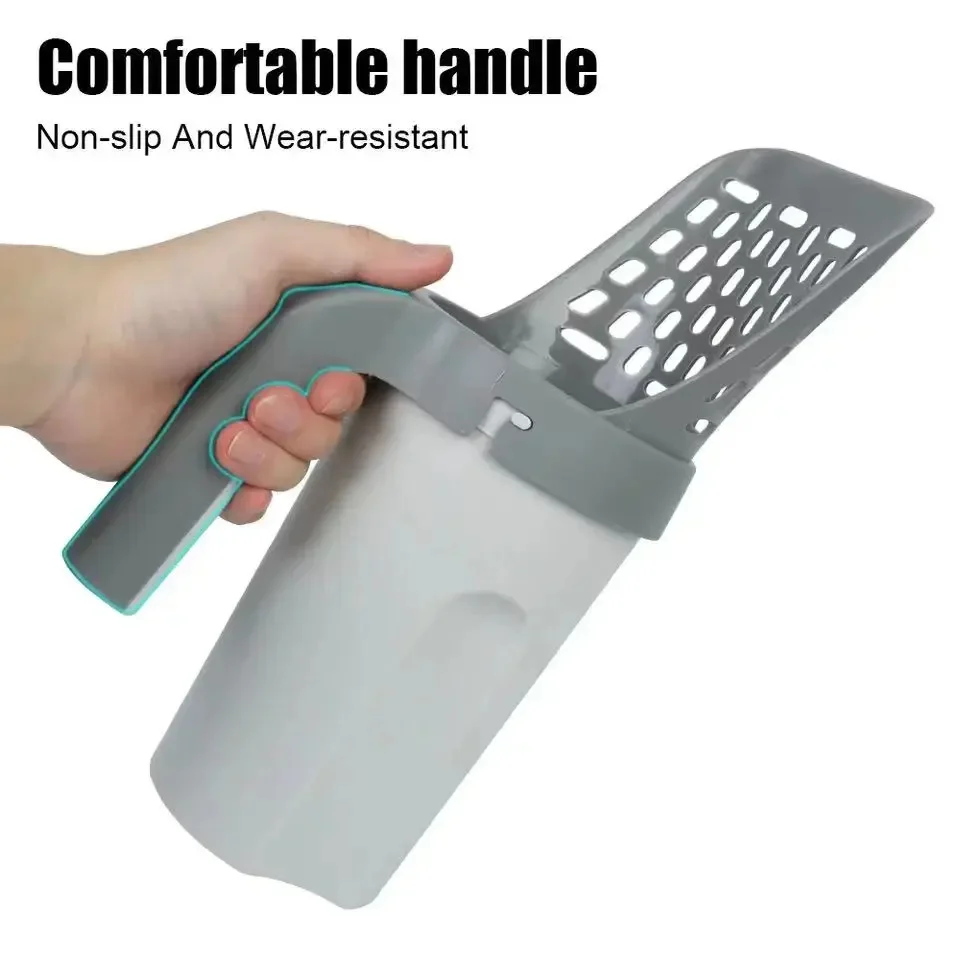Lisslune | All in One Cat Litter Scoop, Gray