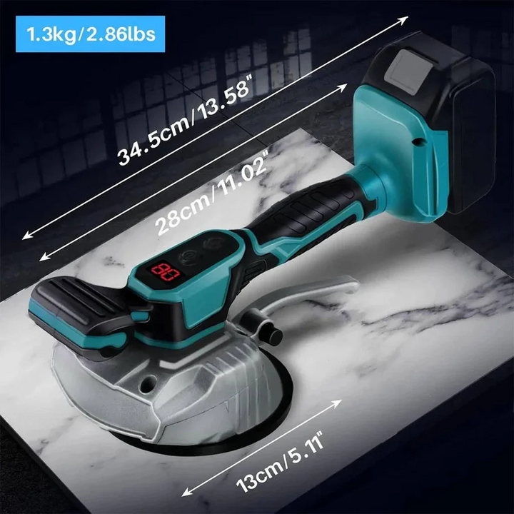 Lisslune | Tile Suction and Vibration Tool, 5.1" Cup, 20,000 RPM