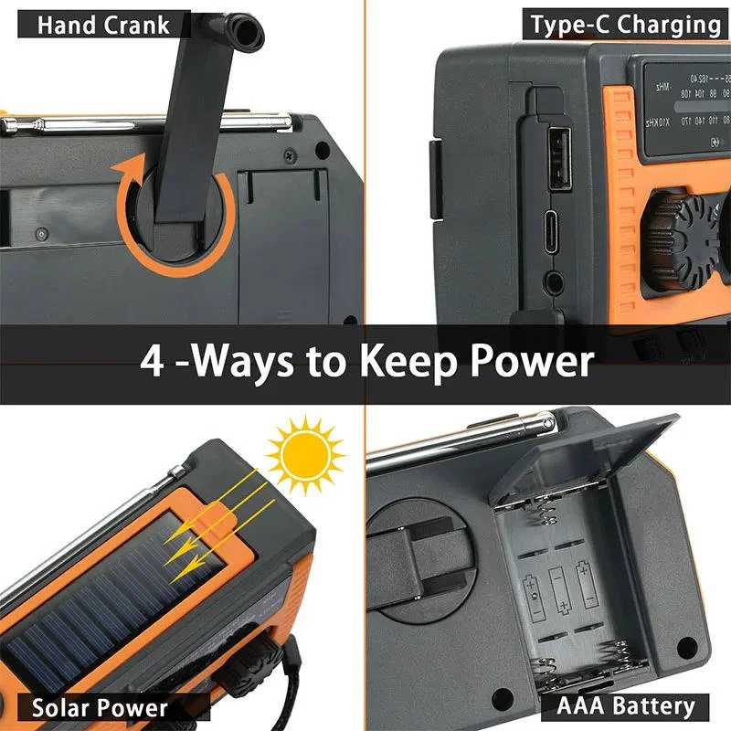 Lisslune | Solar Hand Crank Emergency Radio