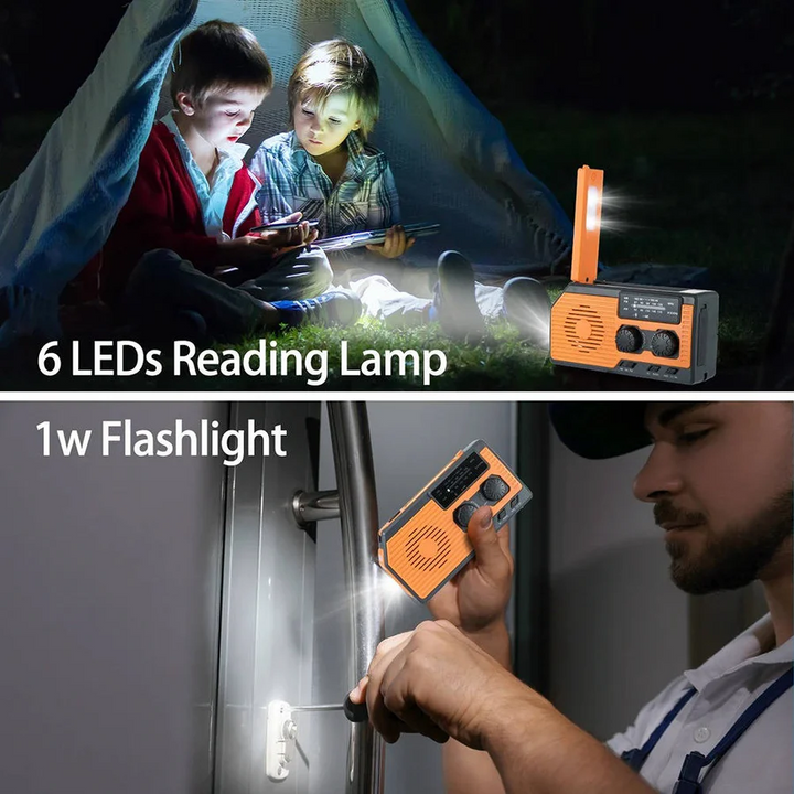 Lisslune | Solar Hand Crank Emergency Radio